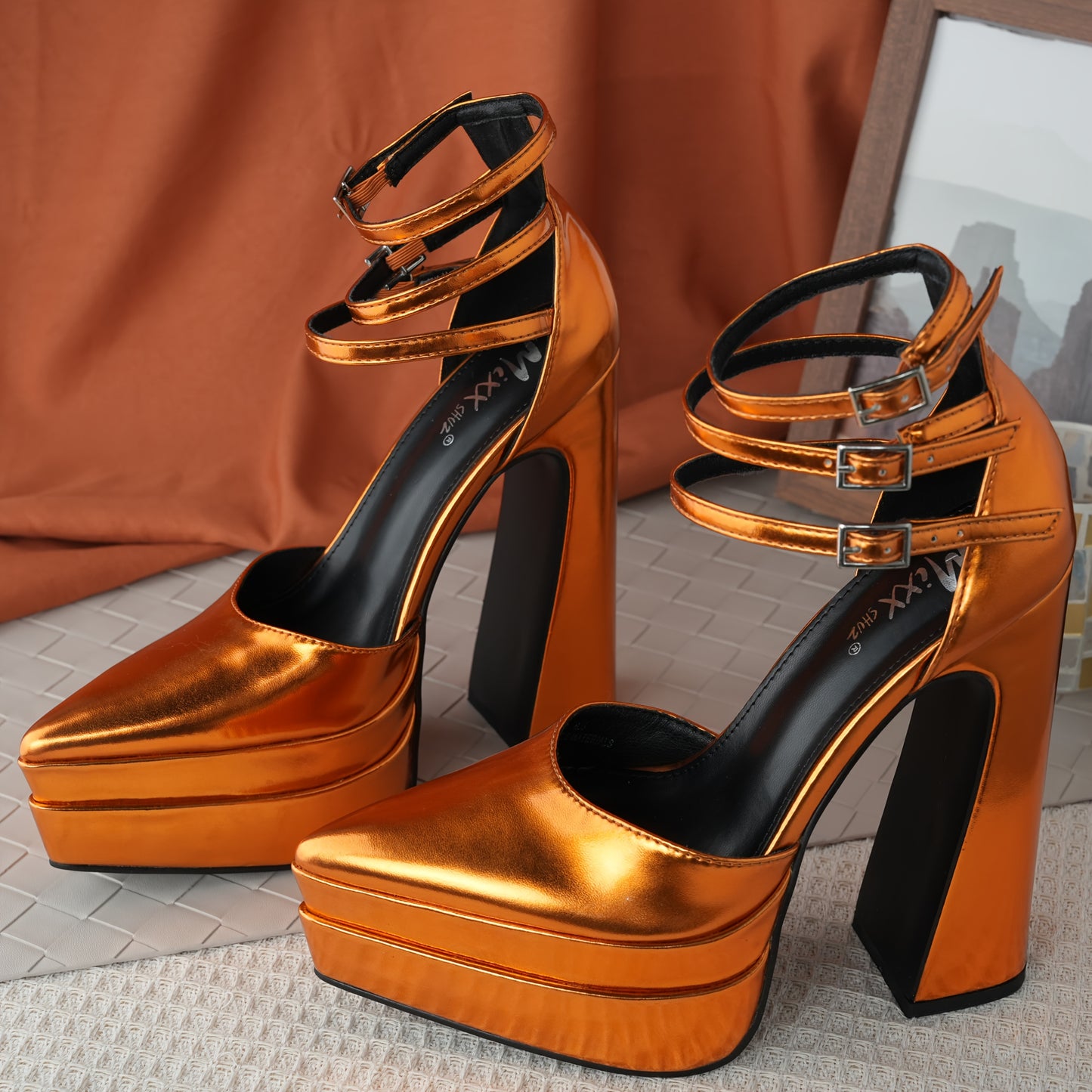 6 Inches Chunky Platform Heels