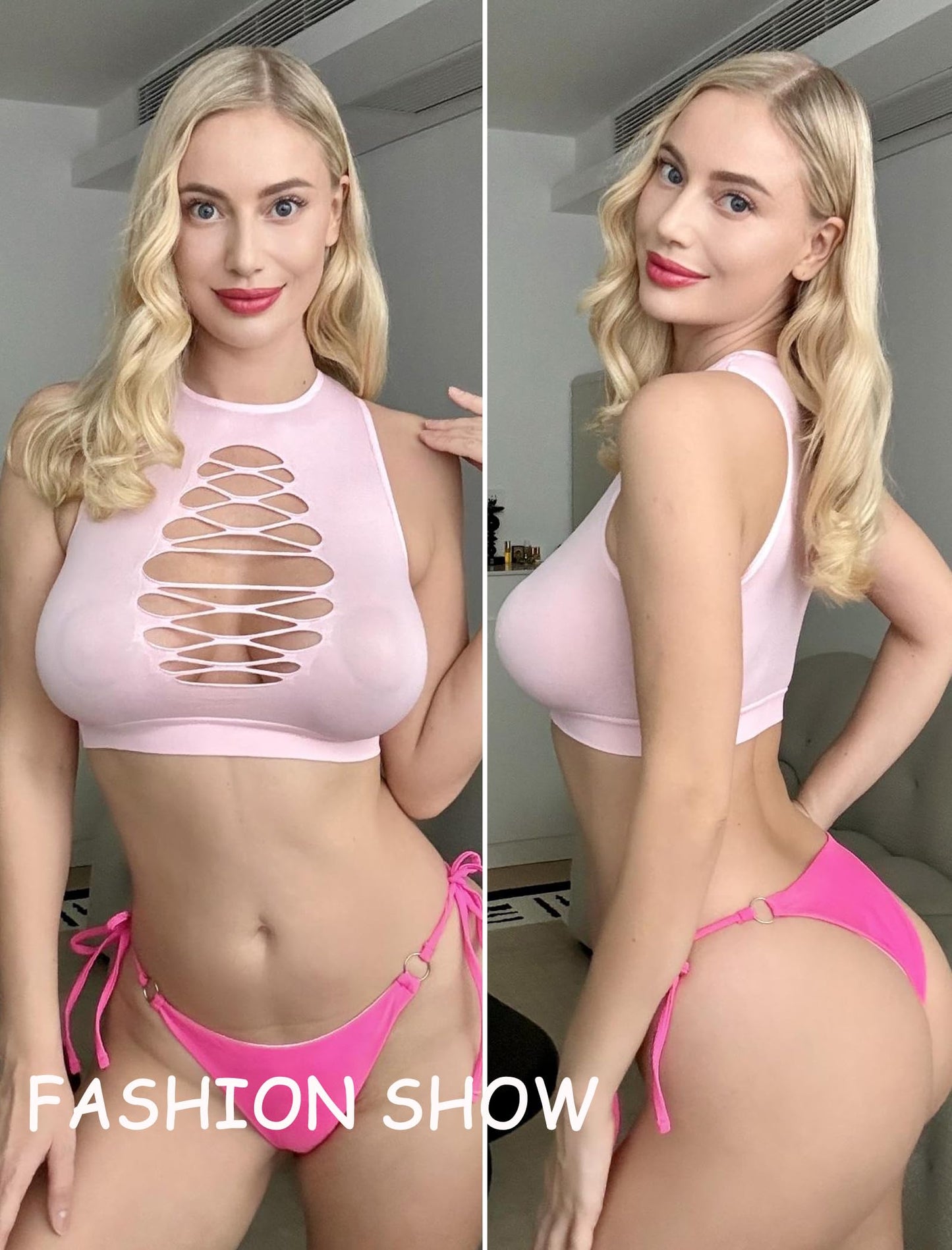 Fishnet Sexy crop Top