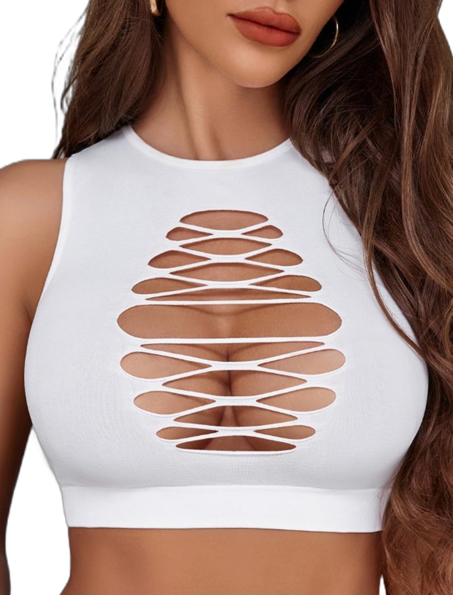 Fishnet Sexy crop Top