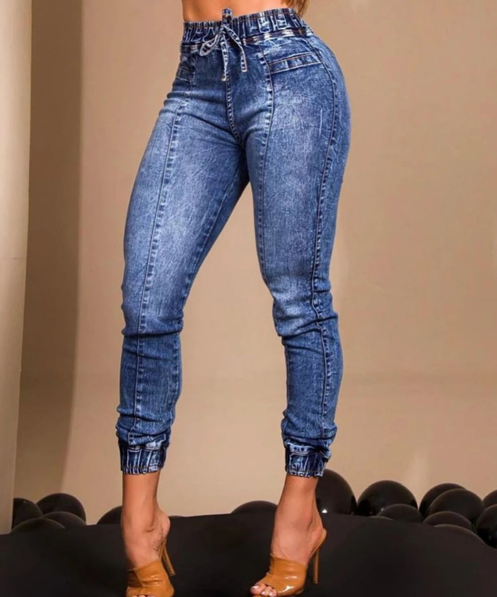 Women Jeans Elastic Waist
