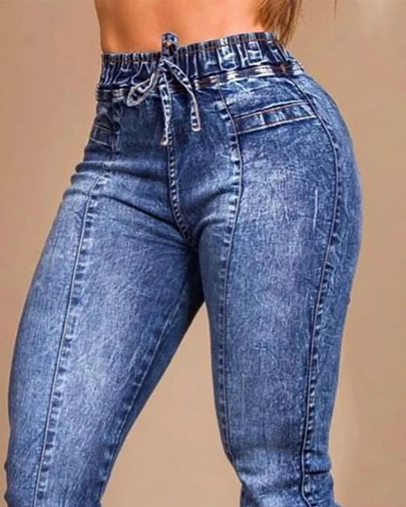 Women Jeans Elastic Waist