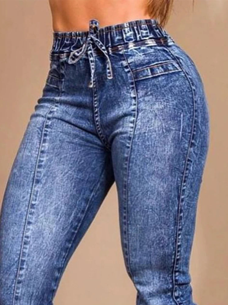 Women Jeans Elastic Waist