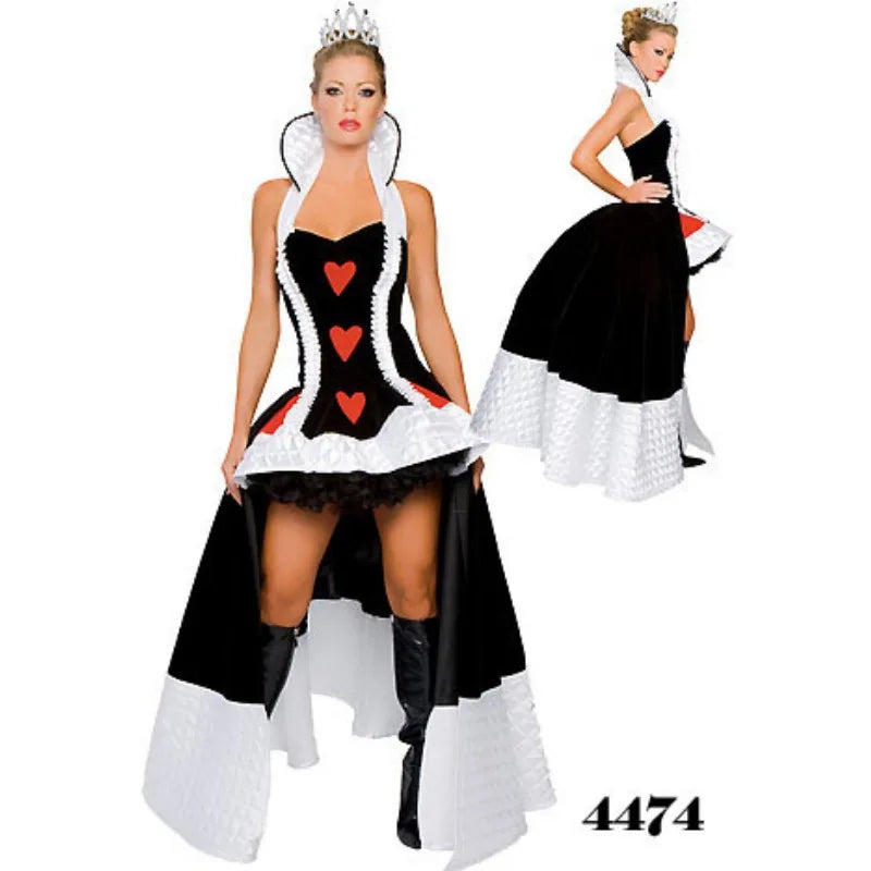 Red Heart Queen Costume Cosplay For Women