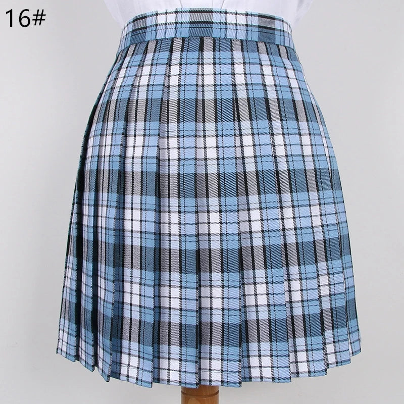 School Plaid Pleated Skirt Student Uniform