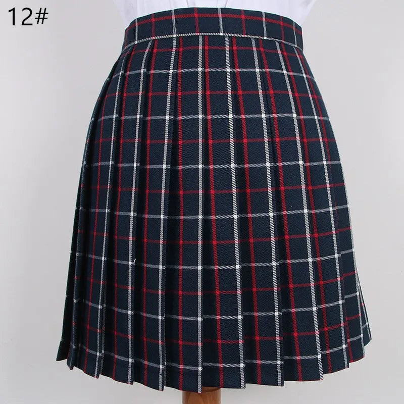 School Plaid Pleated Skirt Student Uniform