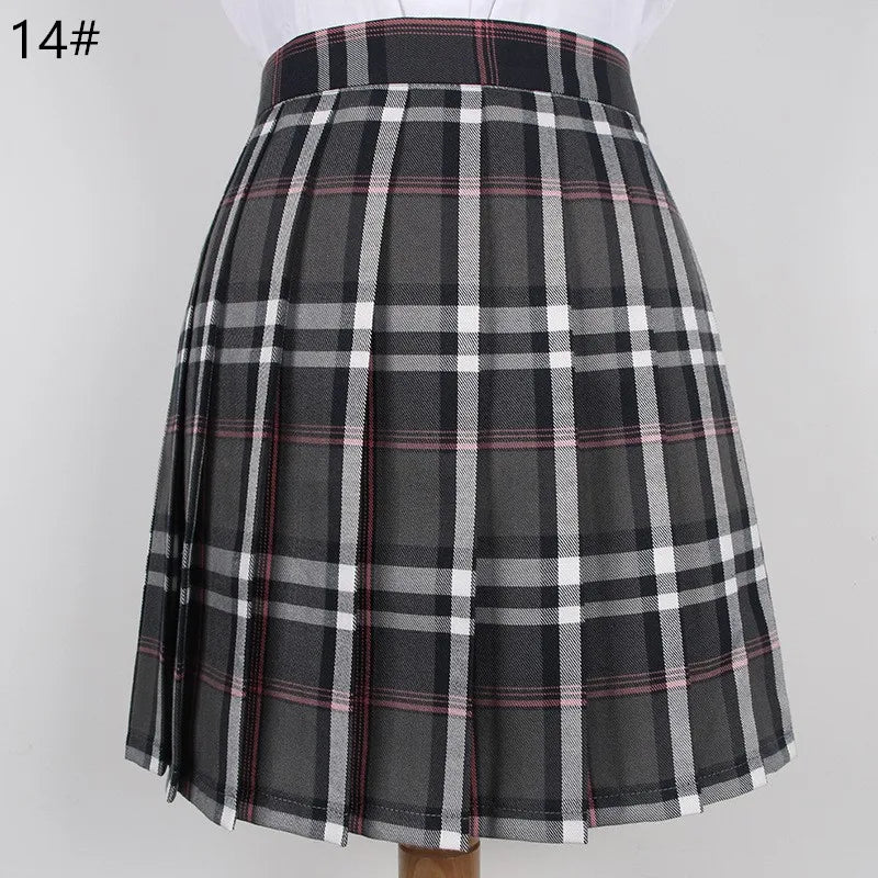School Plaid Pleated Skirt Student Uniform