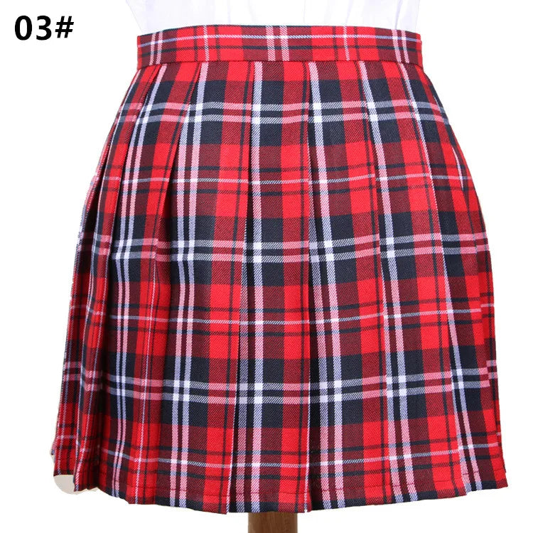 School Plaid Pleated Skirt Student Uniform