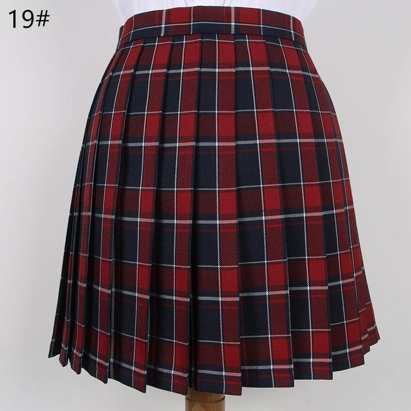 School Plaid Pleated Skirt Student Uniform