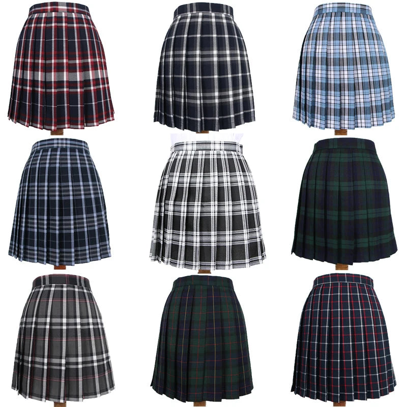 School Plaid Pleated Skirt Student Uniform