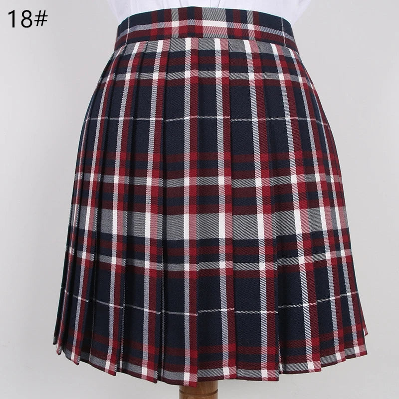 School Plaid Pleated Skirt Student Uniform