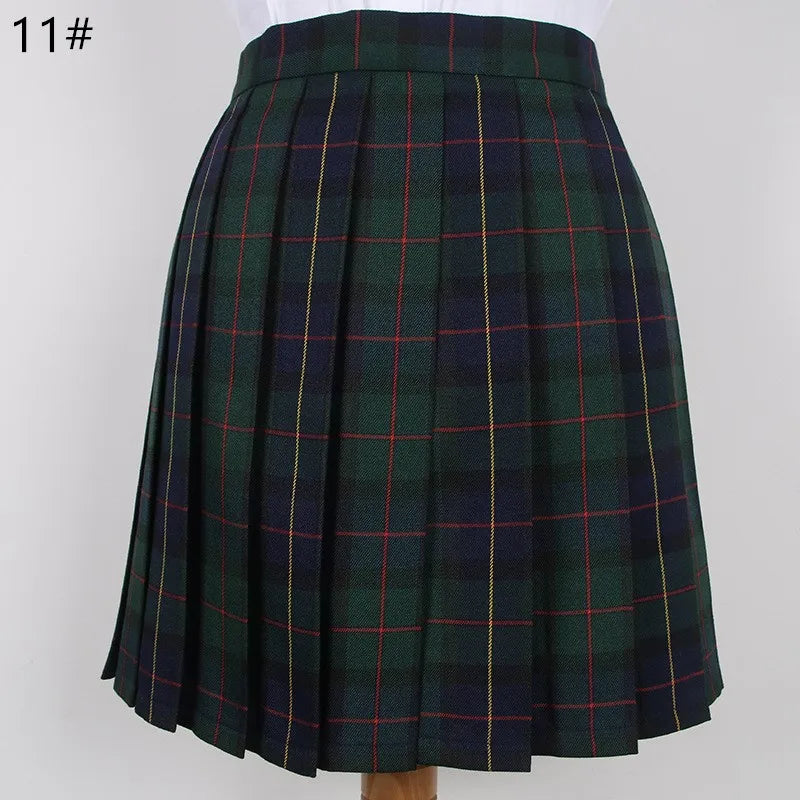 School Plaid Pleated Skirt Student Uniform