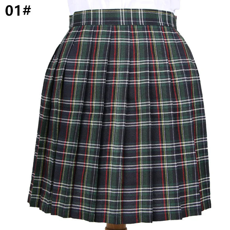 School Plaid Pleated Skirt Student Uniform