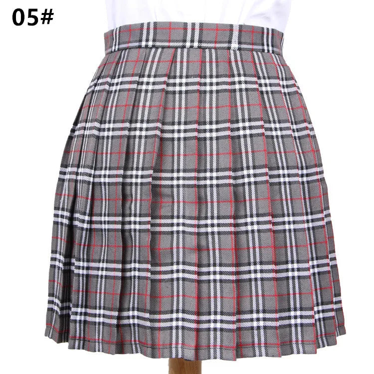 School Plaid Pleated Skirt Student Uniform