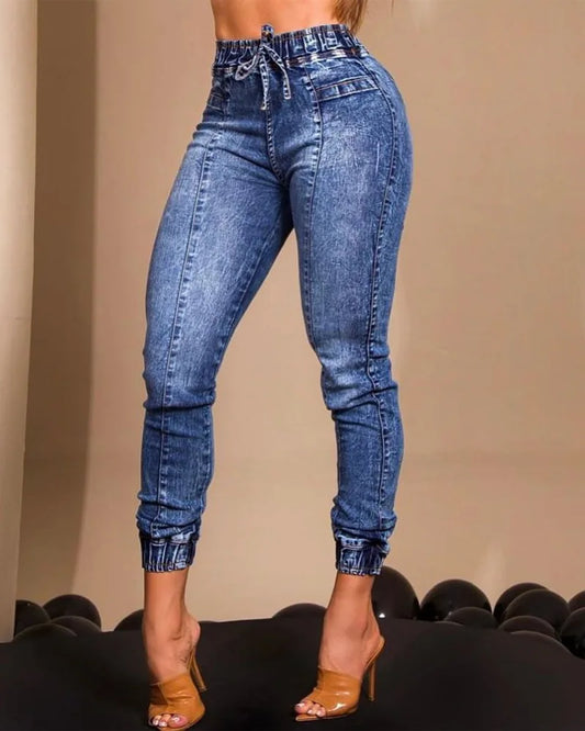 Women Jeans Elastic Waist