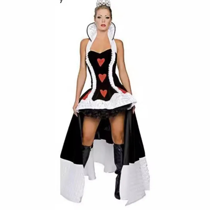 Red Heart Queen Costume Cosplay For Women
