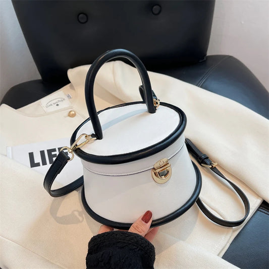 Women White Bucket Totes / Crossbody