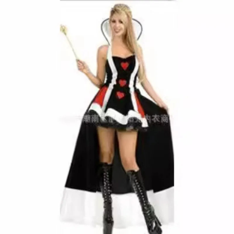 Red Heart Queen Costume Cosplay For Women